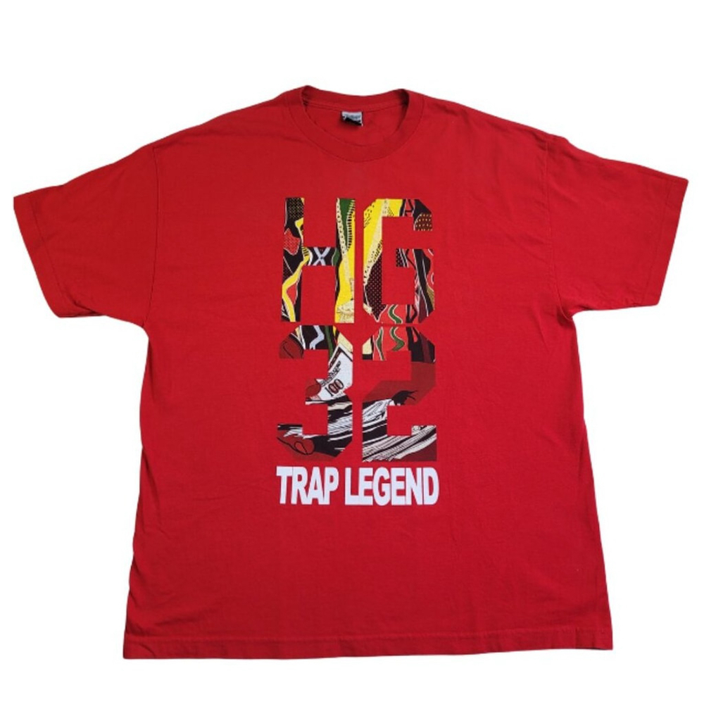 Hustle Gang Mens Red Graphic T-Shirt Size 3X